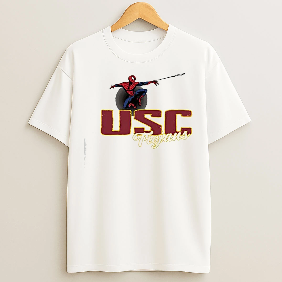 Classic Usc Trojans X Marvel Spider Man T Shirts