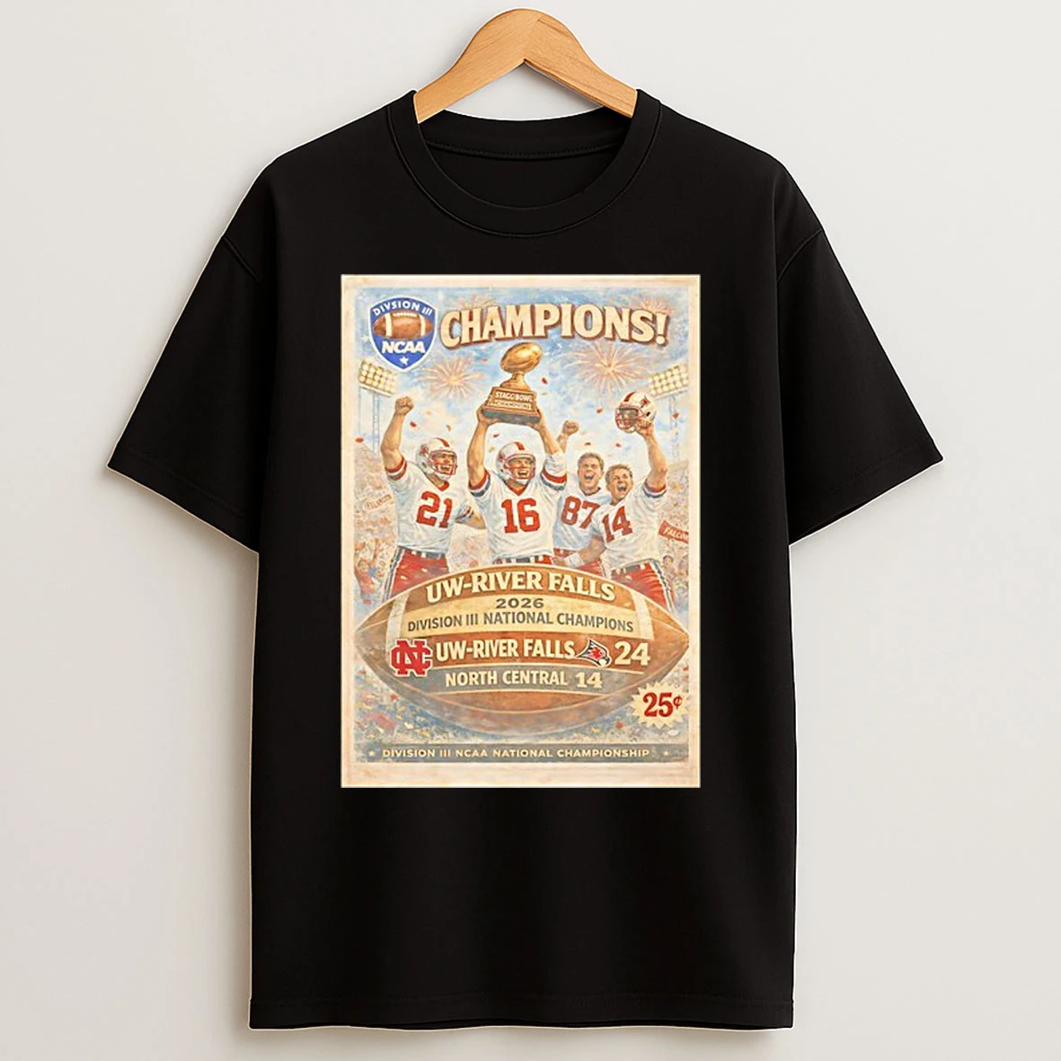 Classic Uw River Falls Falcons 2026 Division Iii National Champions T Shirts