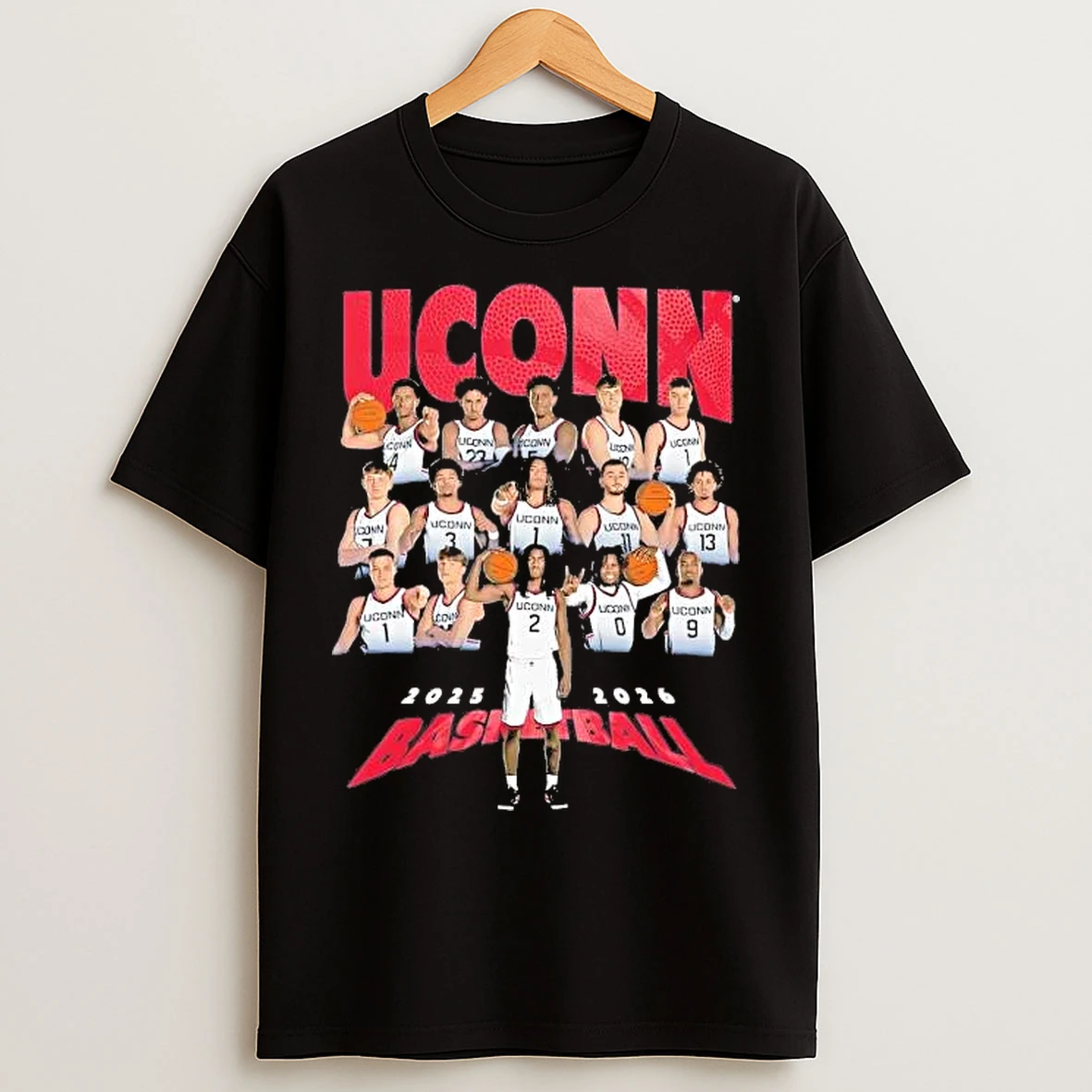 Classic Uconn Mens Basketball Team Players 2026 T Shirts