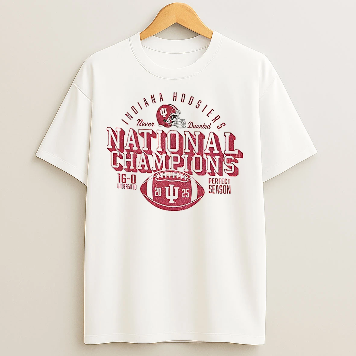 Classic Undefeated 16 0 Indiana Hoosiers 2025 National Champions Perfect Season T Shirts