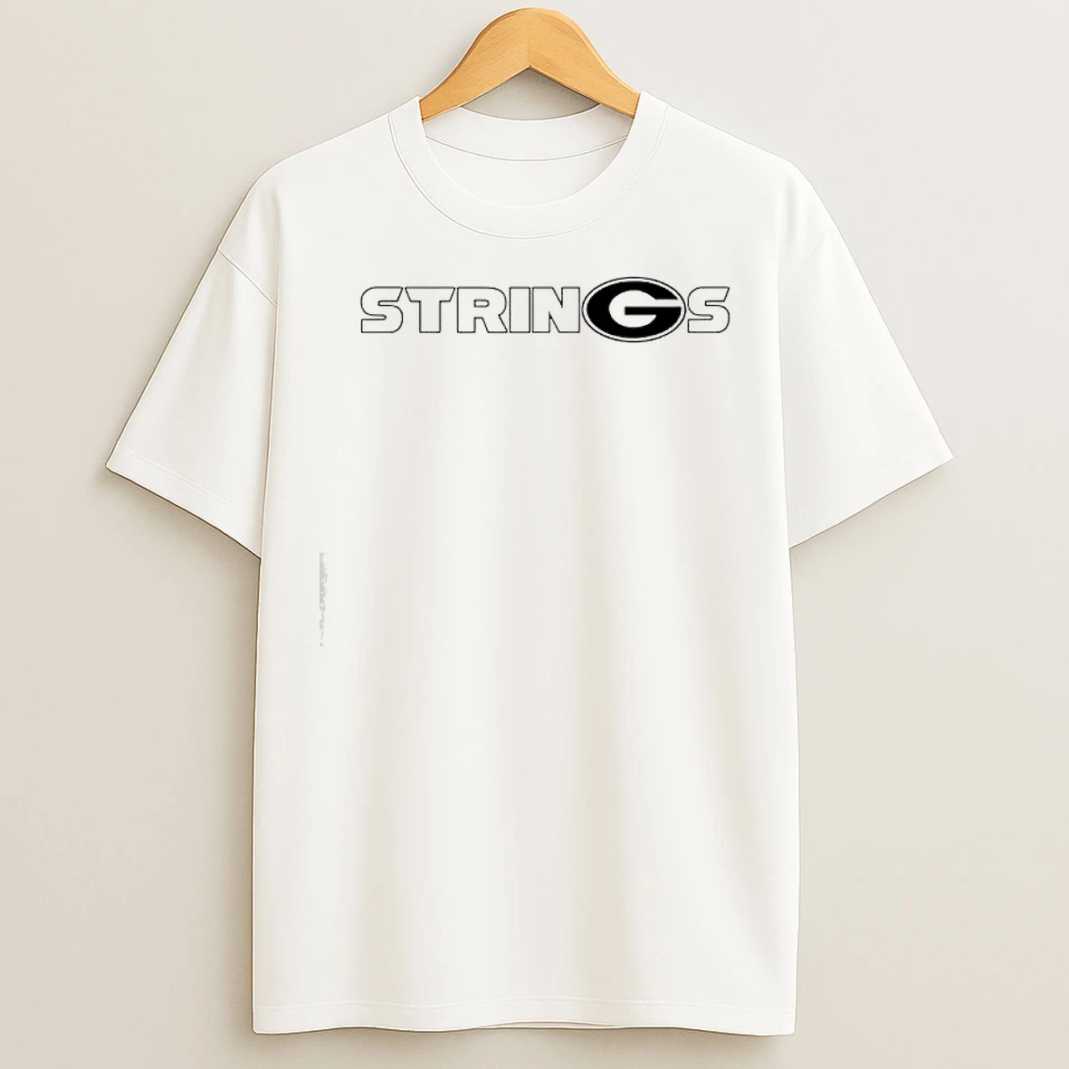 Classic University Of Georgia Strings Logo T Shirts