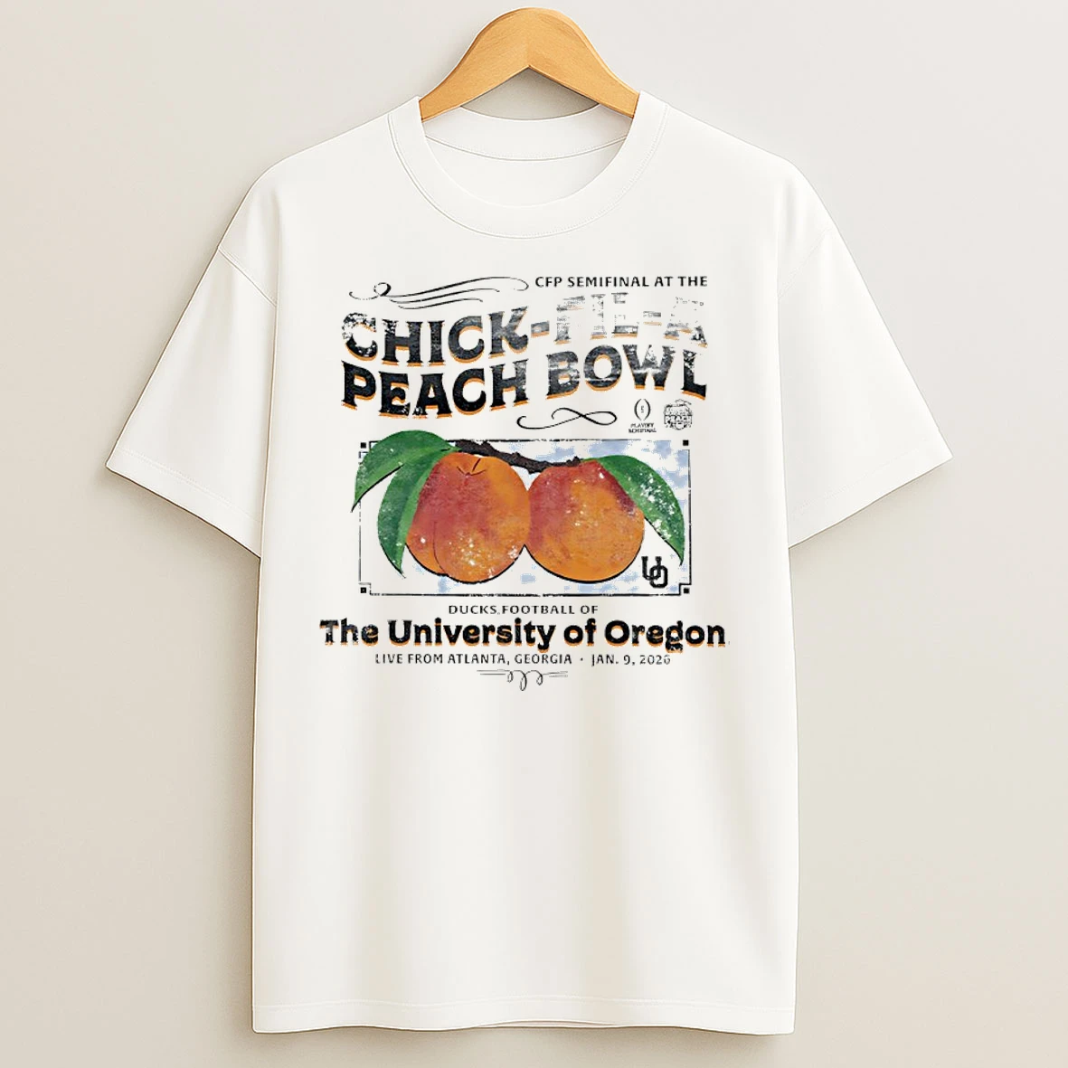 Classic University Of Oregon Cfp Semifinal At The 2026 Peach Bowl Vintage T Shirts
