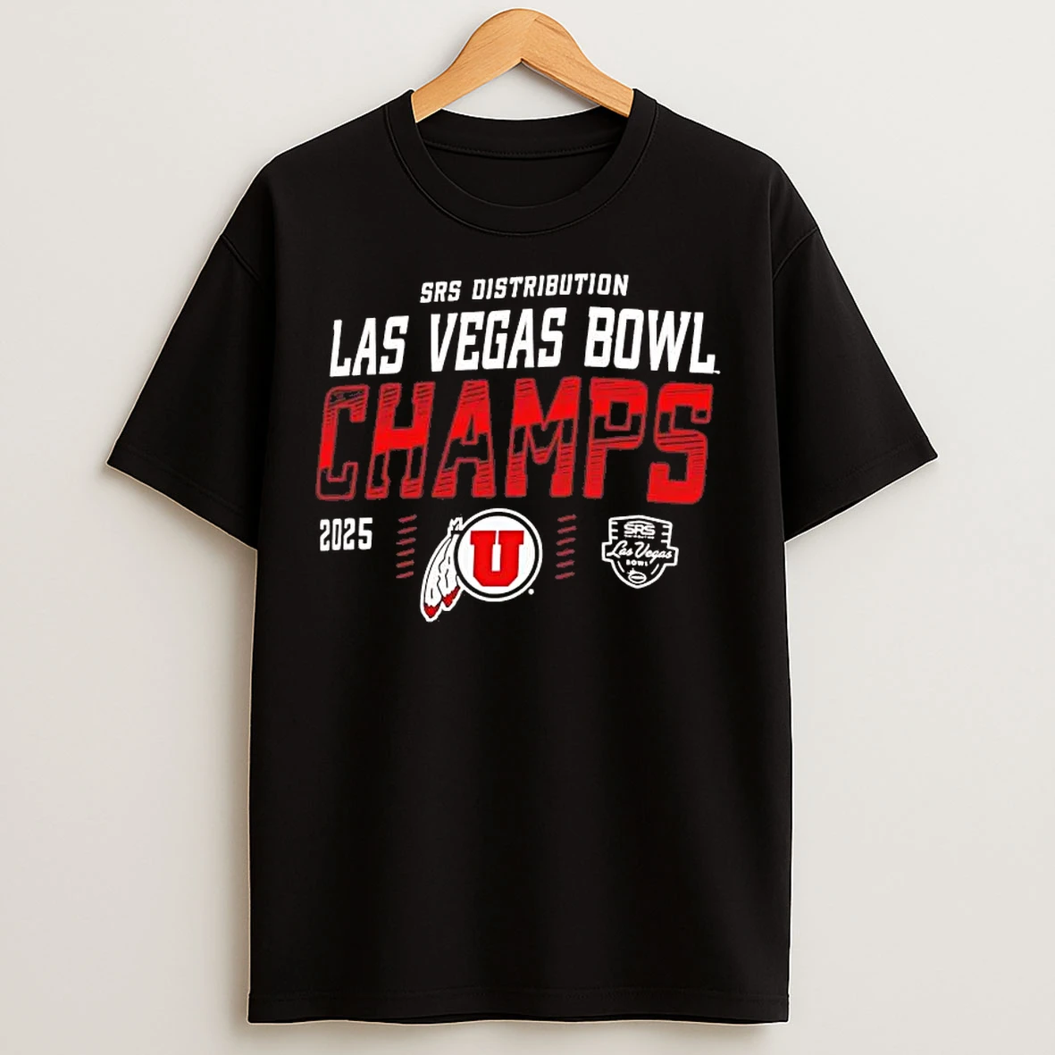 Classic Utah Utes 2025 Las Vegas Bowl Champs T Shirts