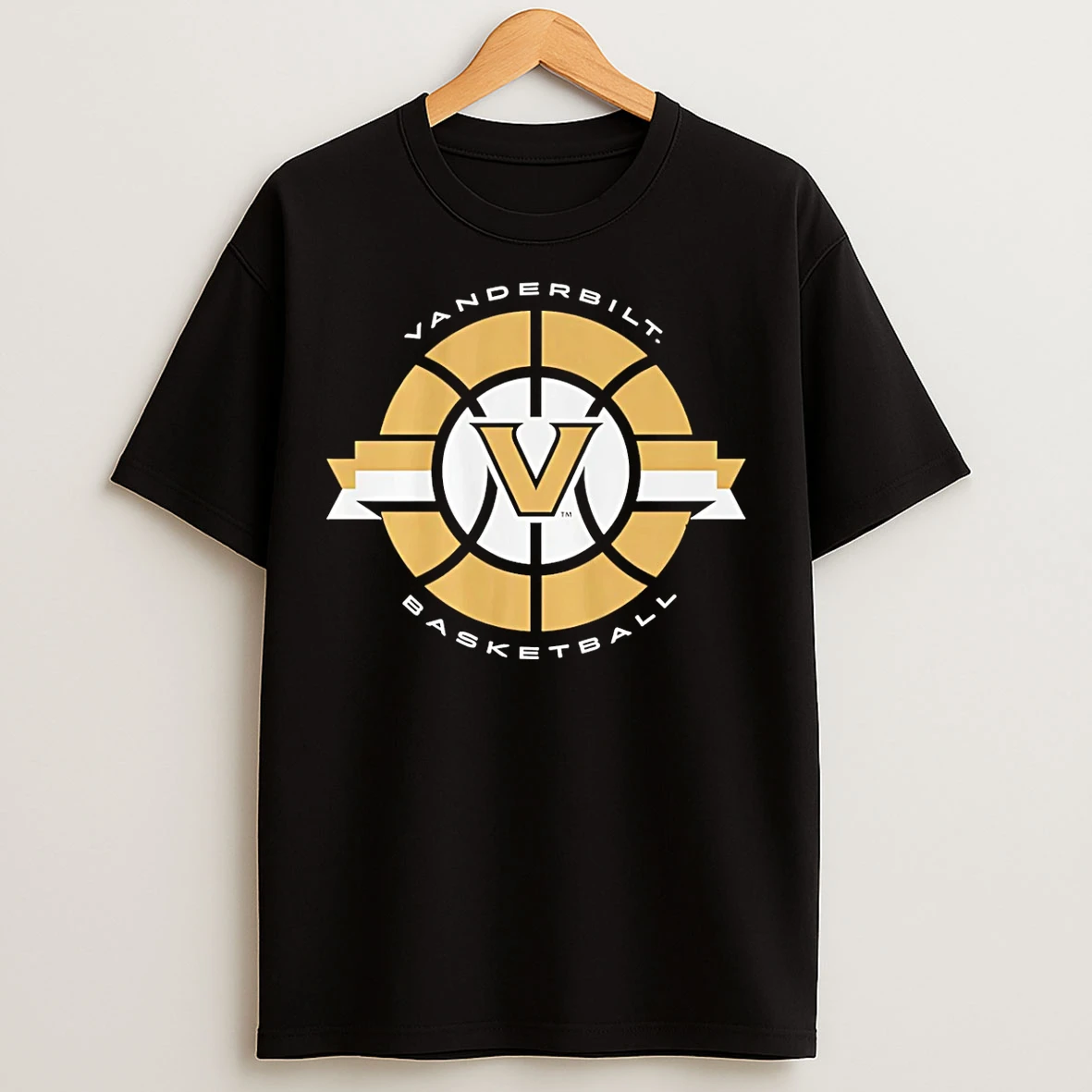 Classic Vanderbilt Basketball Classic Circle Logo T Shirts