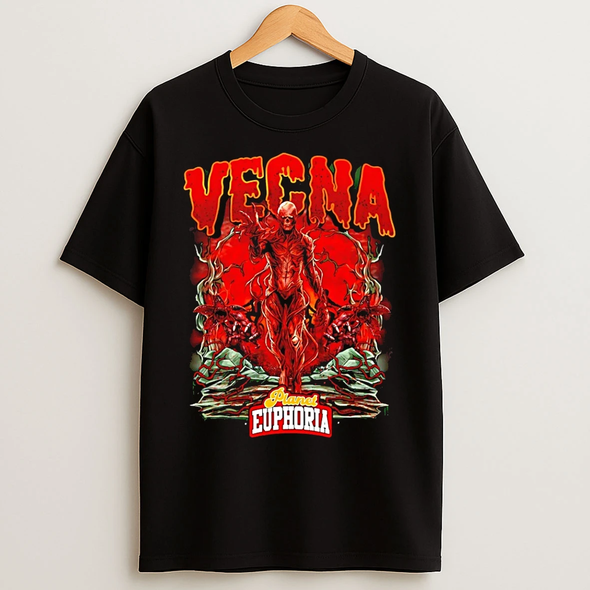 Classic Vecna Stranger Things Hand Drawn T Shirts