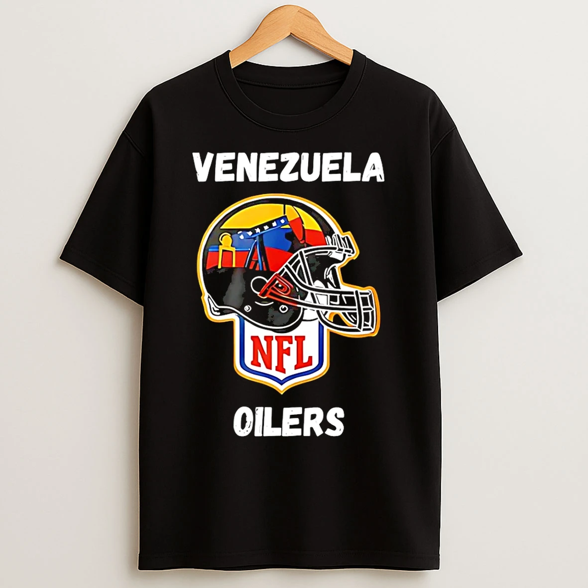 Classic Venezuela Oilers Helmet Nfl Football Parody T Shirts