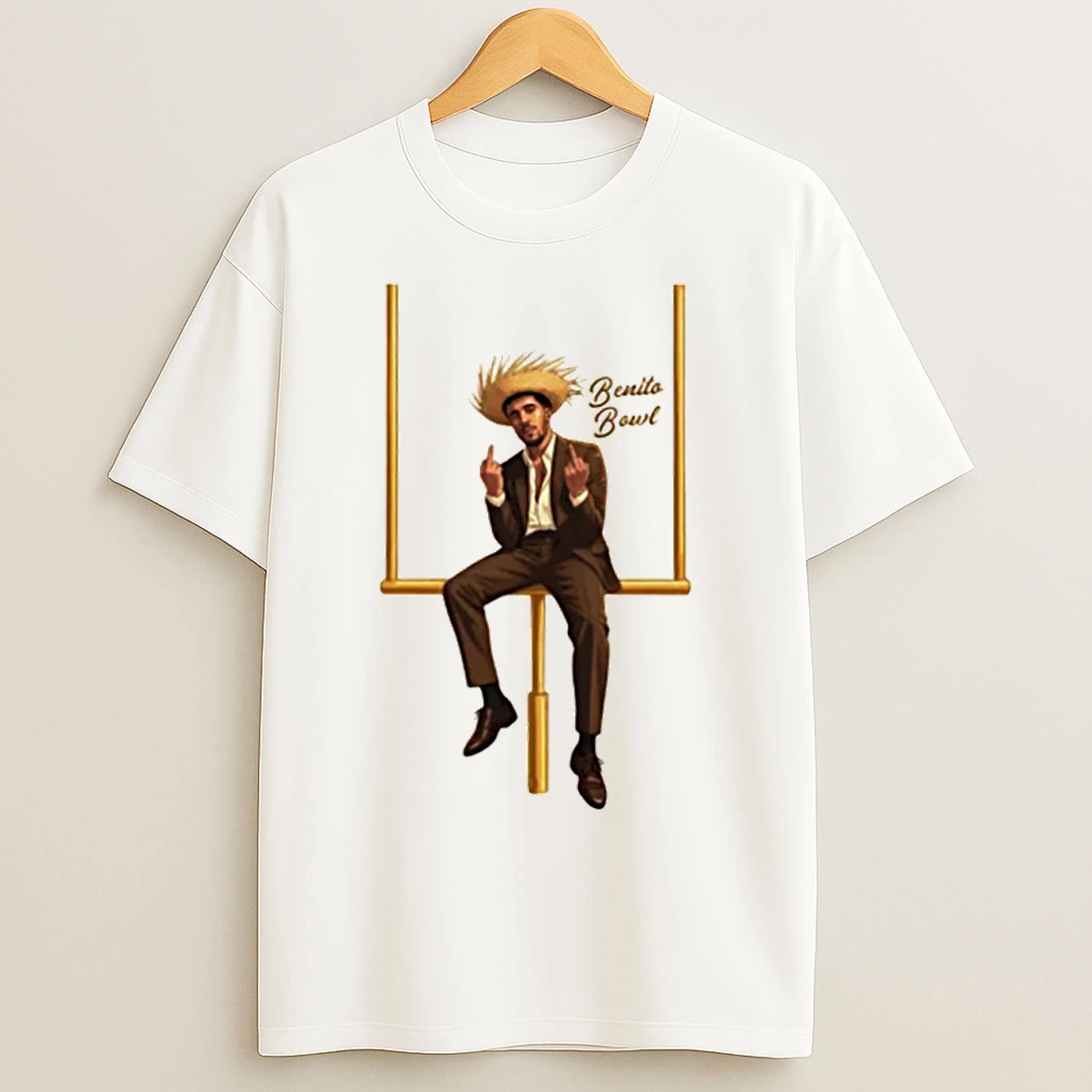 Classic Vintage Comics Bad Bunny Middle Finger T Shirts