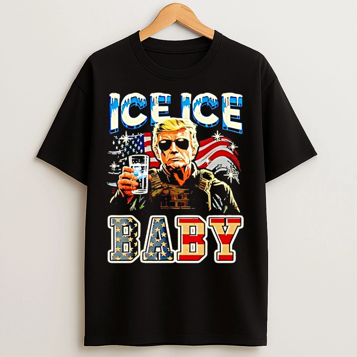 Classic Vintage Ice Baby Funny Trump T Shirts