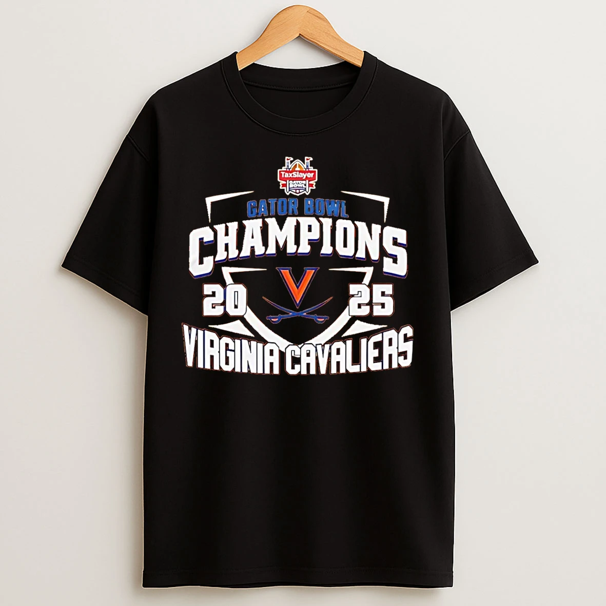 Classic Virginia Cavaliers 2025 Taxslayer Gator Bowl Champions Classic T Shirts
