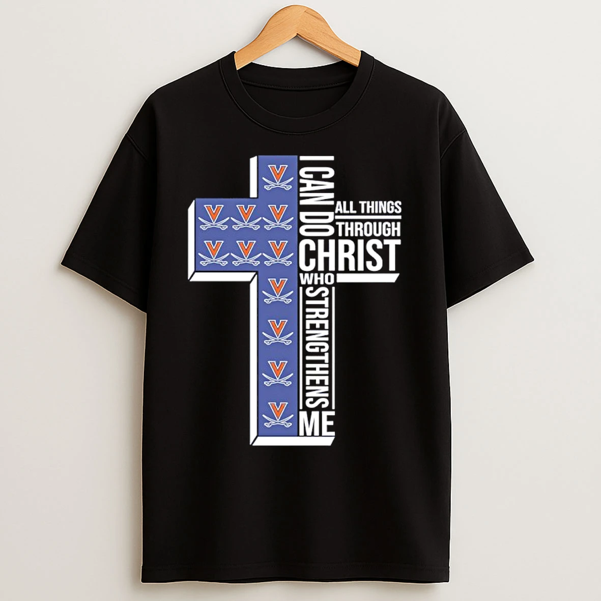 Classic Virginia Cavaliers Womens Basketball I Can All Things Do Through Christ Who Strengthens Me T Shirts