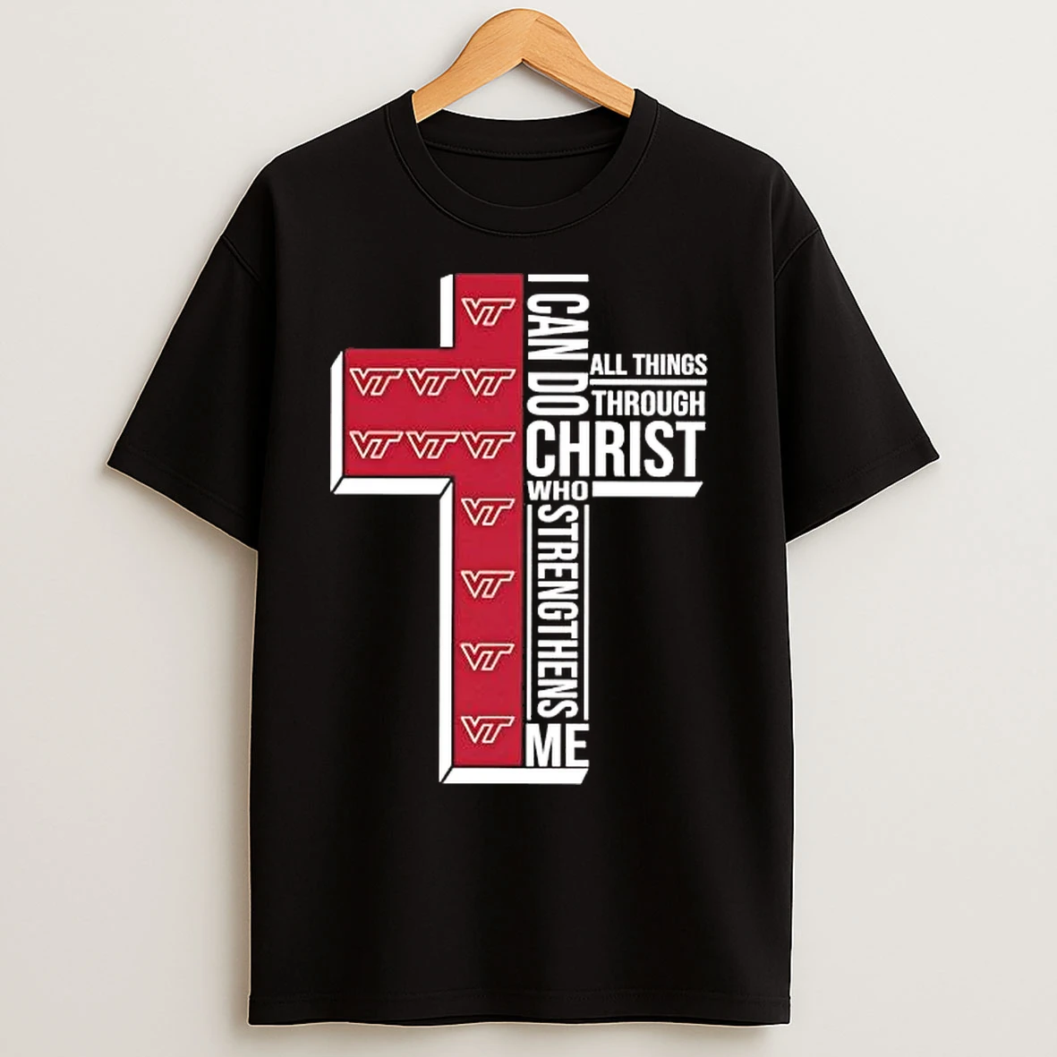 Classic Virginia Tech I Can Do All Things Through Christ T Shirts