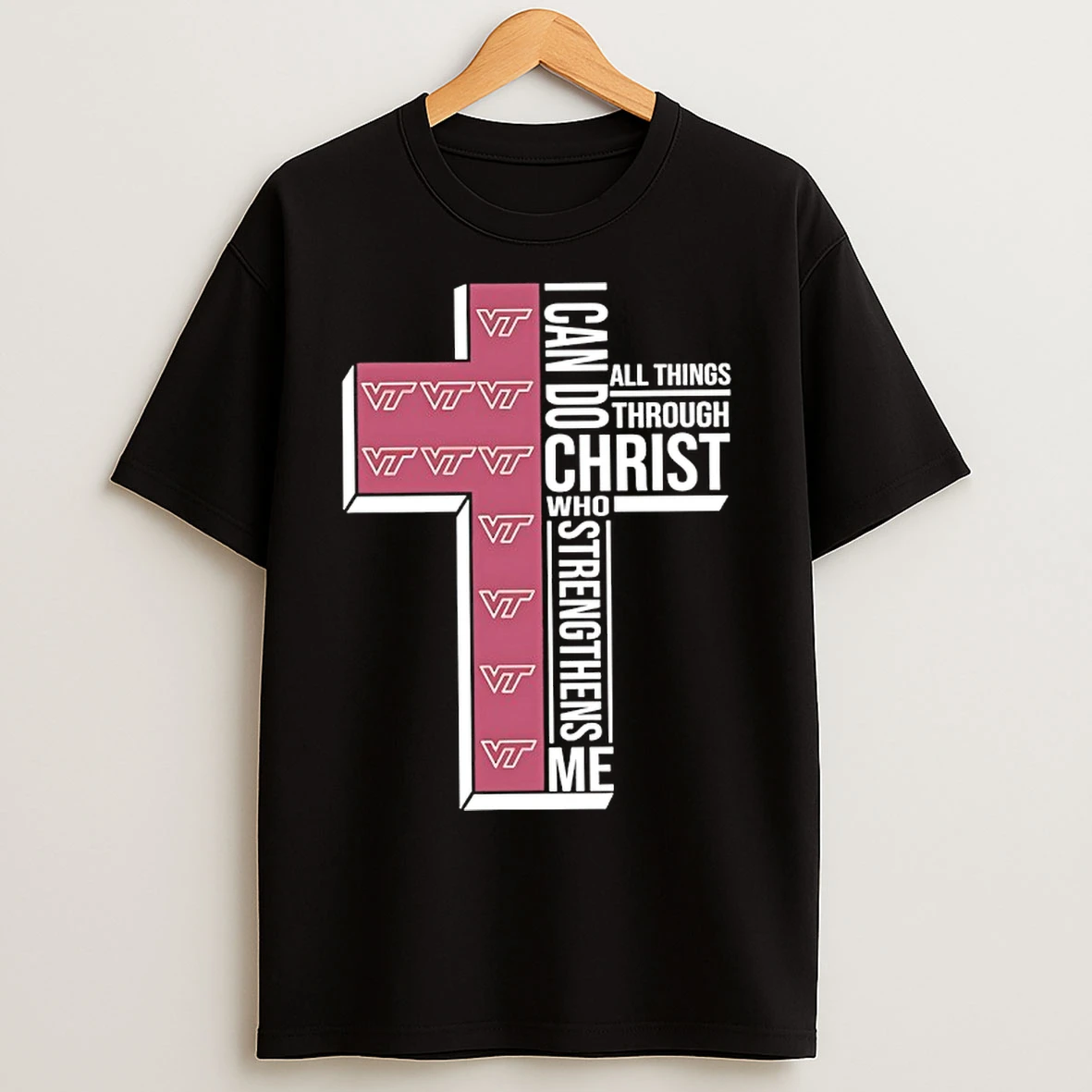 Classic Virginia Tech Womens Basketball I Can All Things Do Through Christ Who Strengthens Me T Shirts