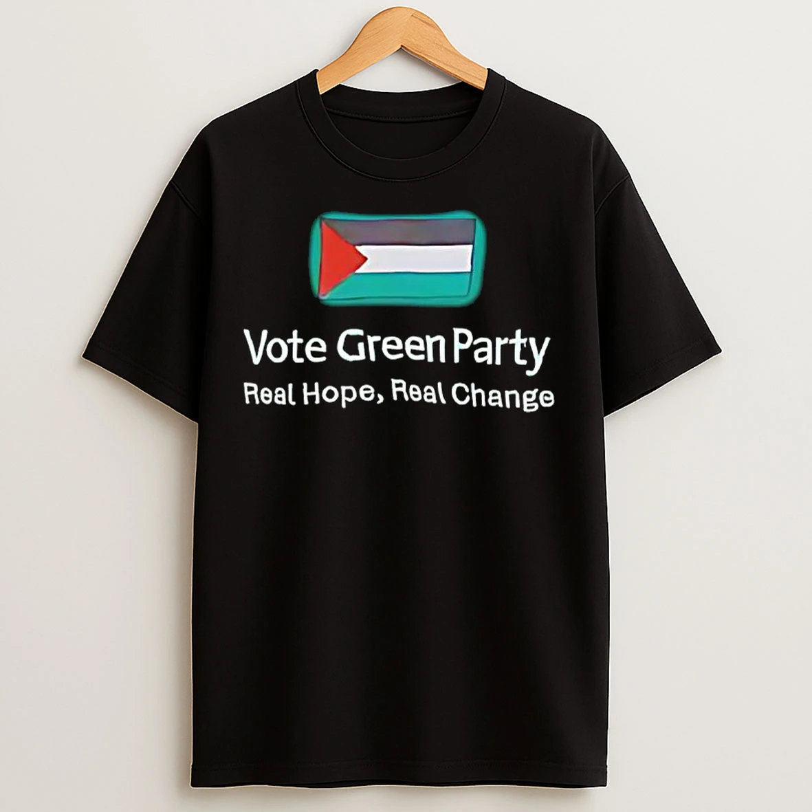 Classic Vote Green Party Real Hope Real Change T Shirts