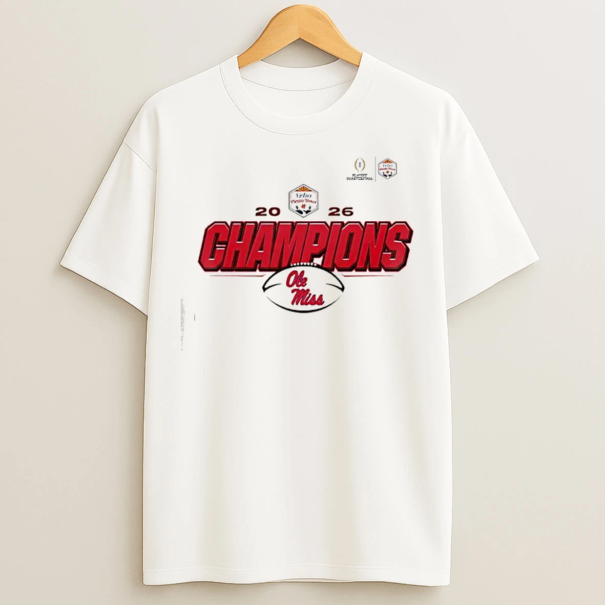 Classic Vrbo Fiesta Bowl Ole Miss Rebels 2026 Champions T Shirts
