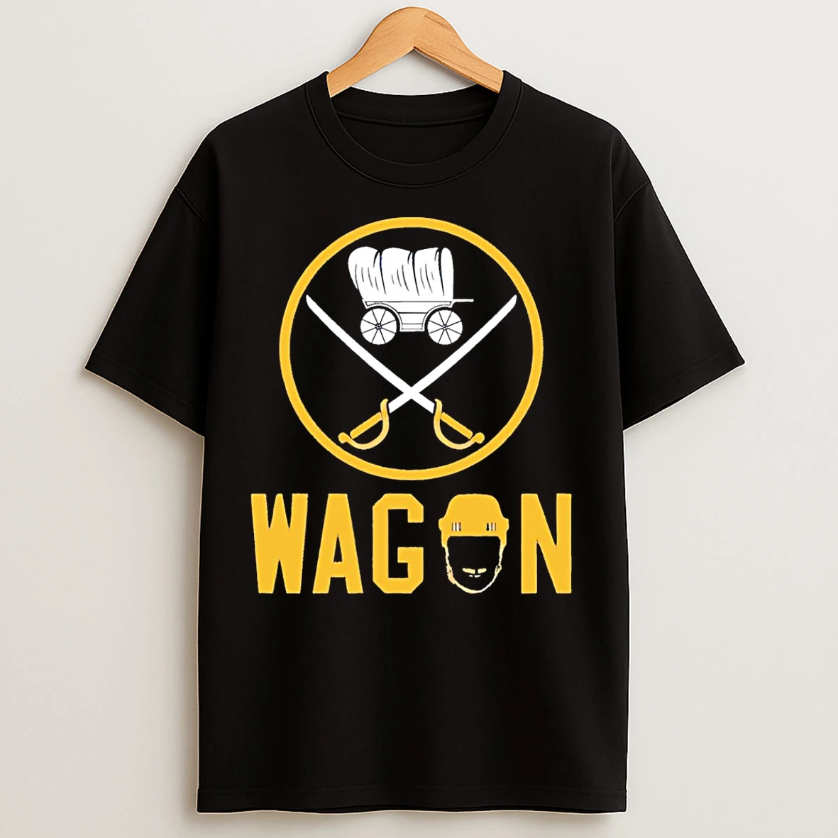 Classic Wagon Buffalo Sabres Hockey T Shirts