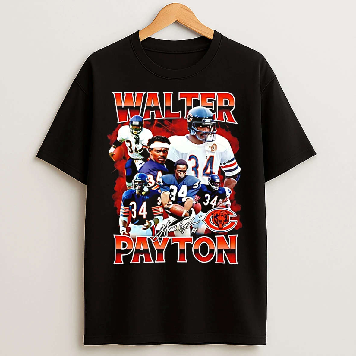 Classic Walter Payton Chicago Bears Vintage 90s 2026 T Shirts