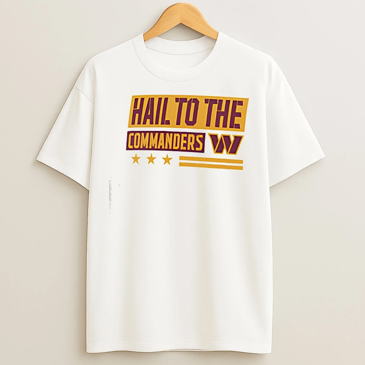 Classic Washington Commanders Fanatics Cream Team Archives T Shirts