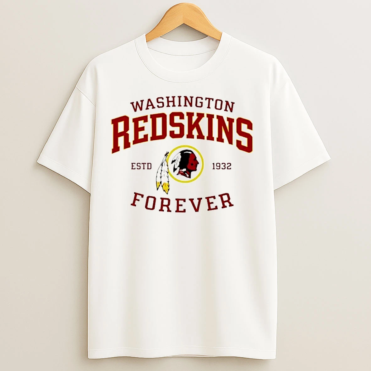 Classic Washington Redskins Forever Estd 1932 Logo T Shirts