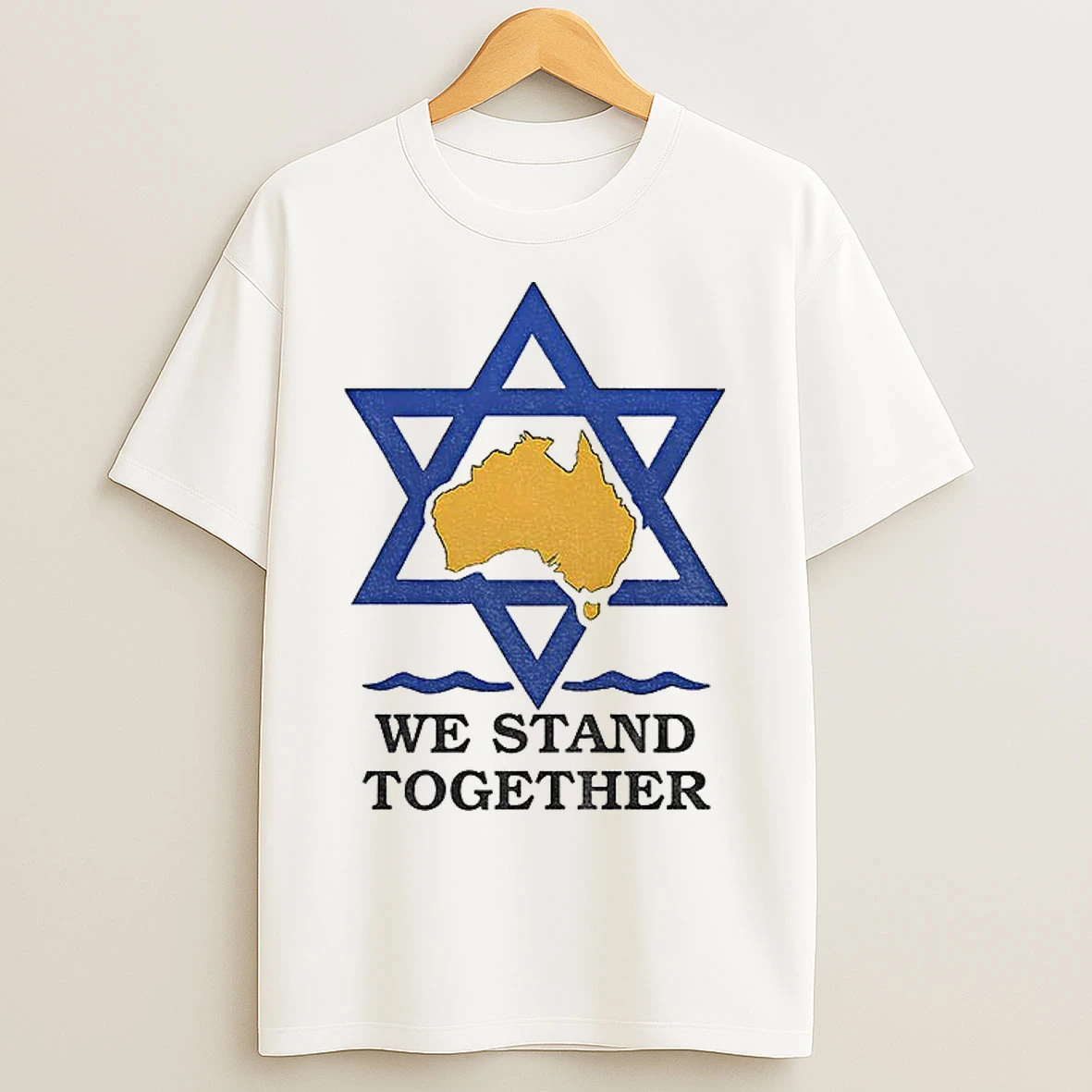 Classic We Stand Together With The Australian Jews T Shirts