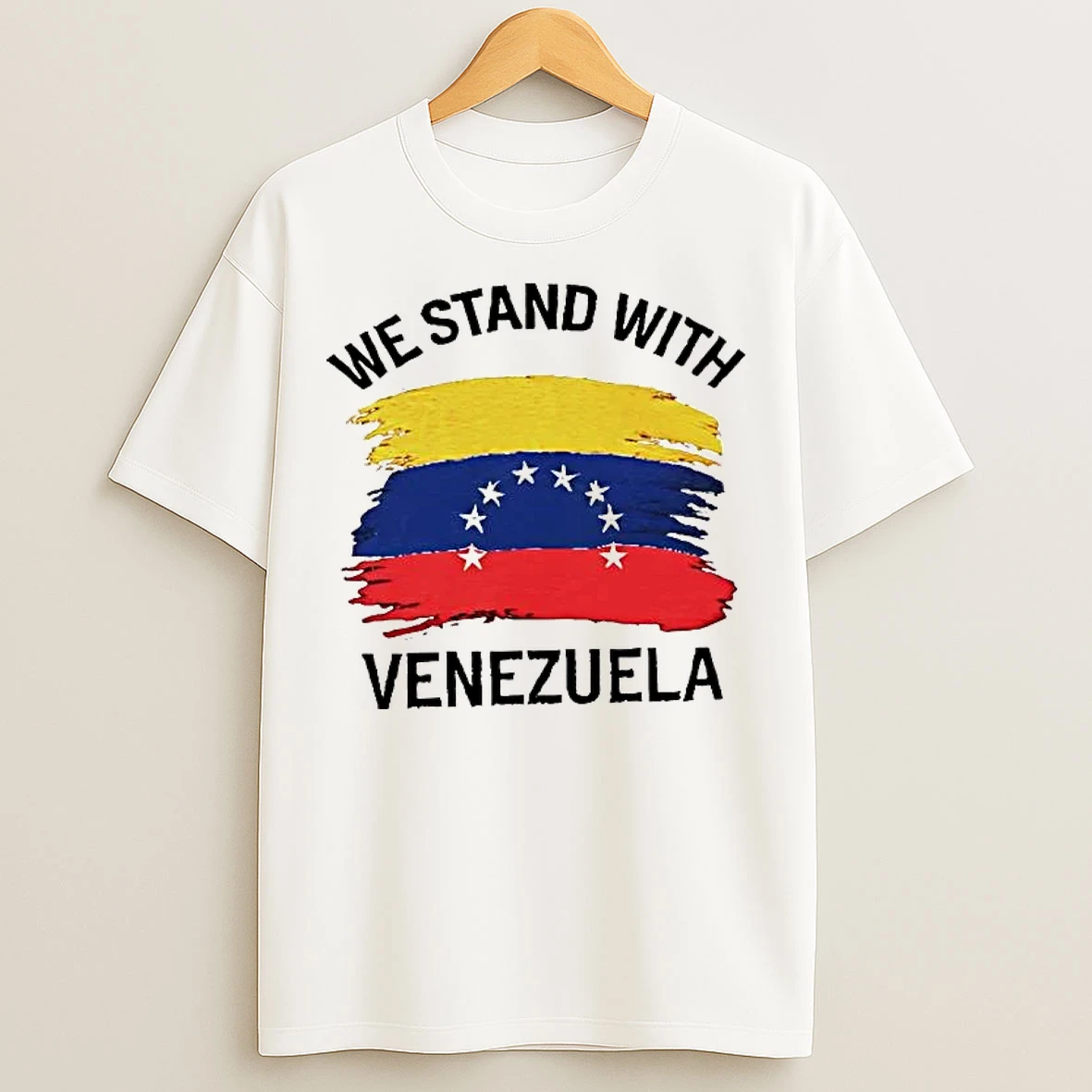 Classic We Stand With Venezuela Flag T Shirts