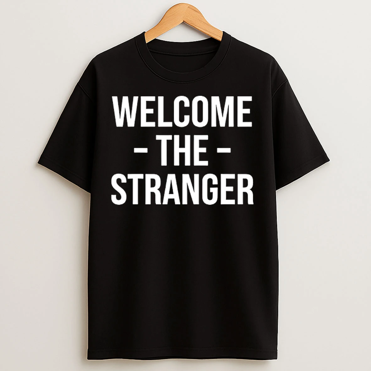 Classic Welcome The Stranger Funny Jesus Christian God Church T Shirts