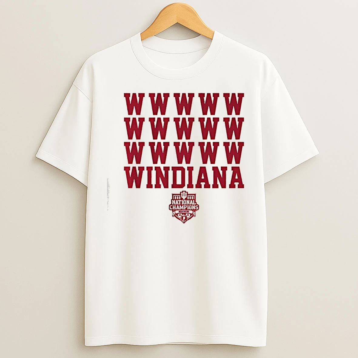 Classic Windiana 2025 National Champions Indiana Hoosiers W T Shirts