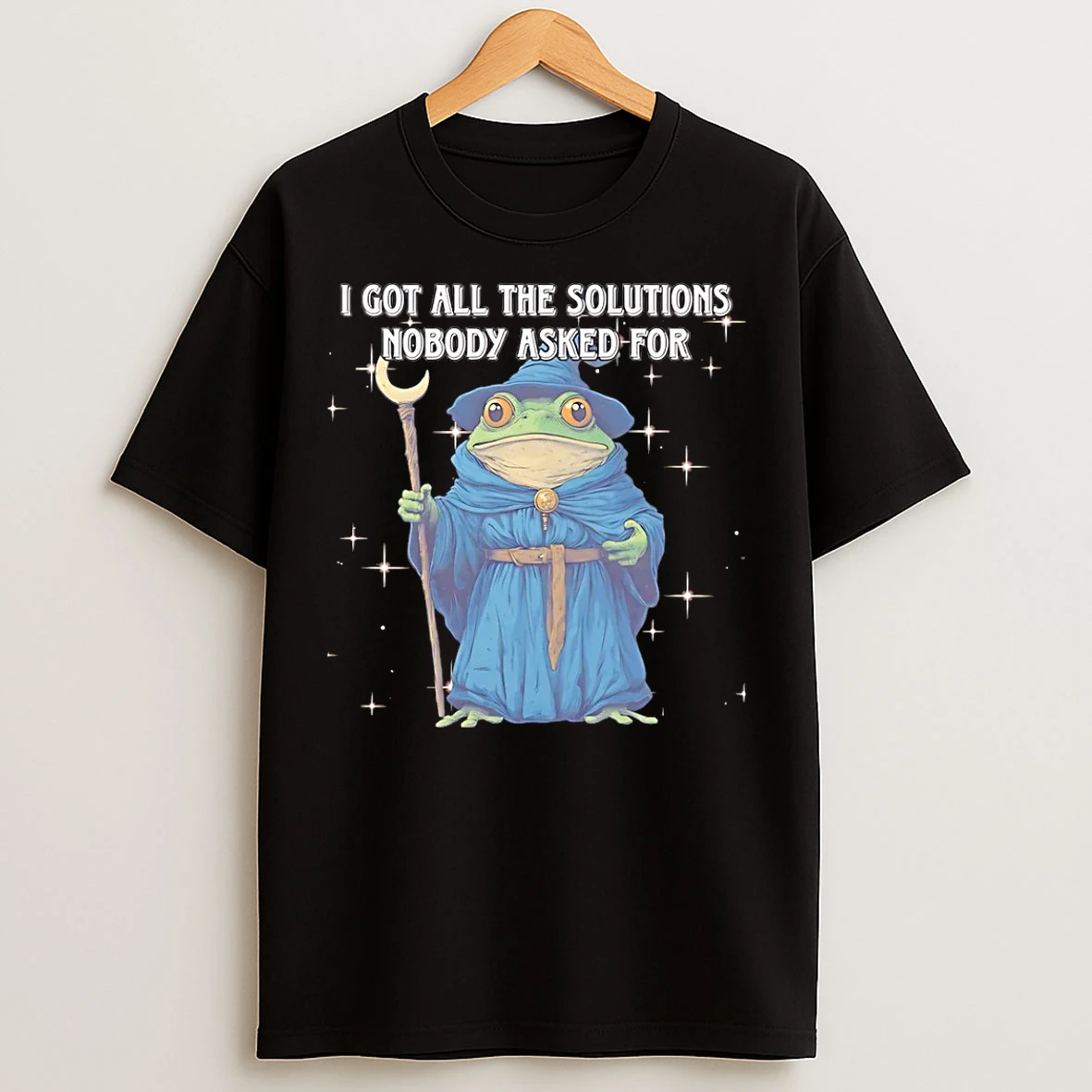 Classic Wizard Frog I Got All The Solutions Nobody Asked For T Shirts
