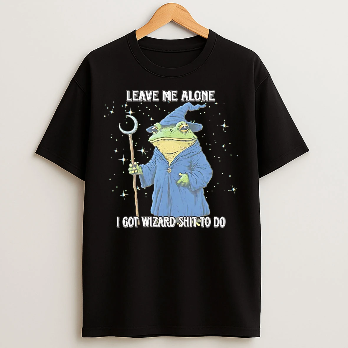 Classic Wizard Frog Leave Me Alone I Got Wizard Shit To Do T Shirts