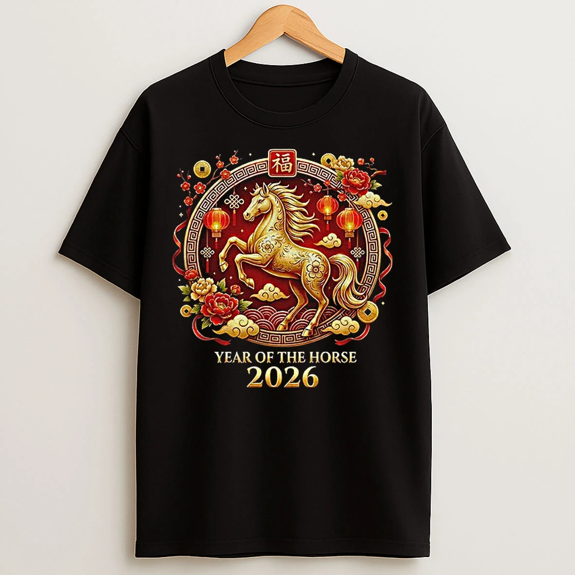 Classic Year Of The Horse 2026 Chinese New Year T Shirts