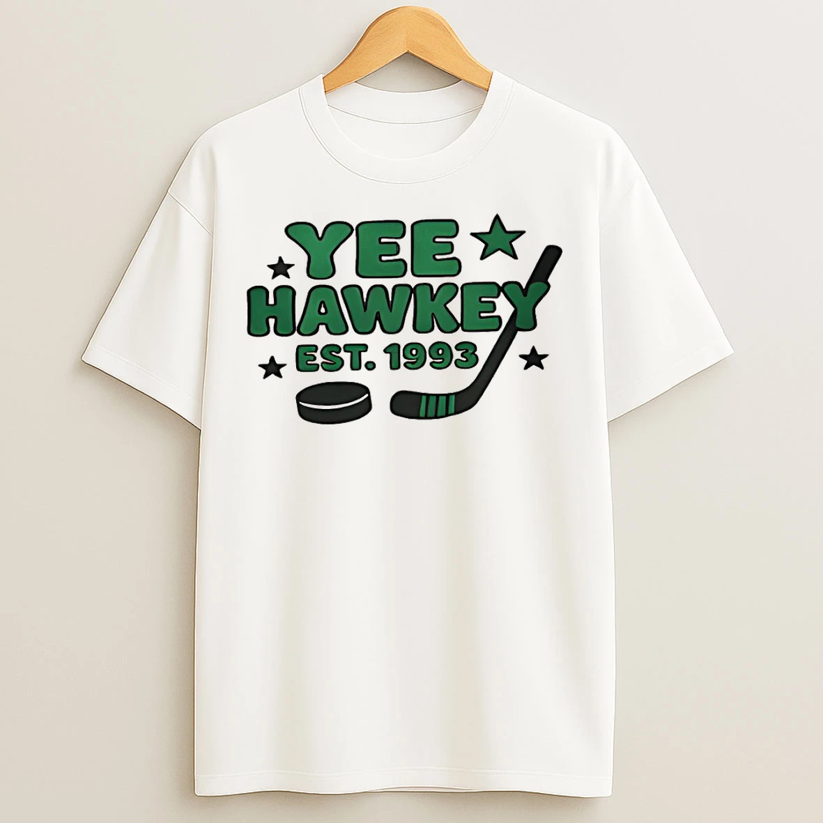 Classic Yee Hawkey Dallas Stars Hockey Est 1993 T Shirts