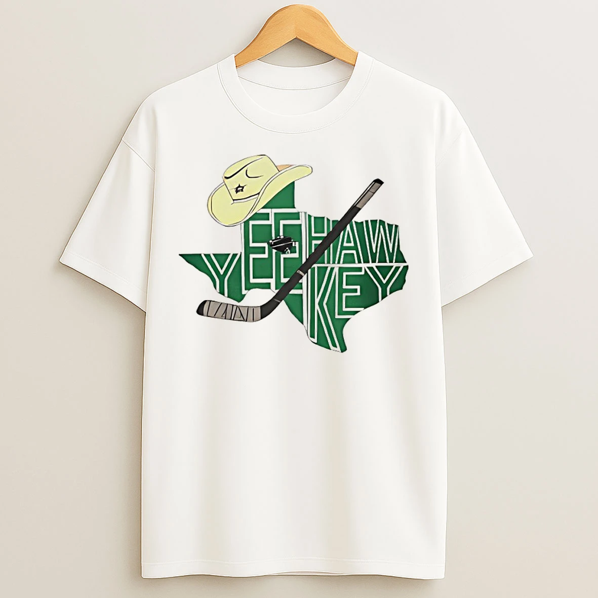 Classic Yee Hawkey Cowboy Map Dallas Stars Hockey Est 1993 T Shirts