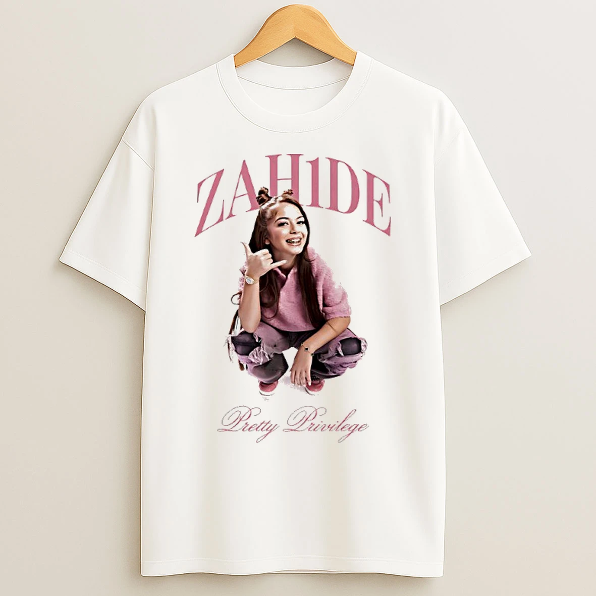 Classic Zah1de Pretty Privilege Call Me Pink T Shirts
