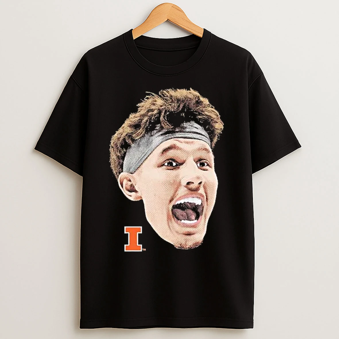 Classic Zvonimir Ivisic Portrait Head Illinois Fighting Illini T Shirts