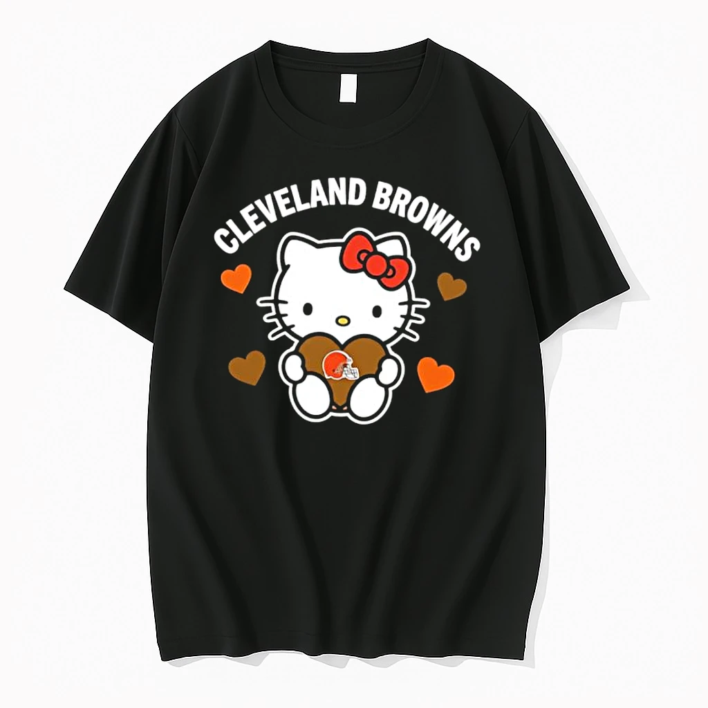 Cleveland Browns Hello Kitty Valentine Cute 2026 Shirts