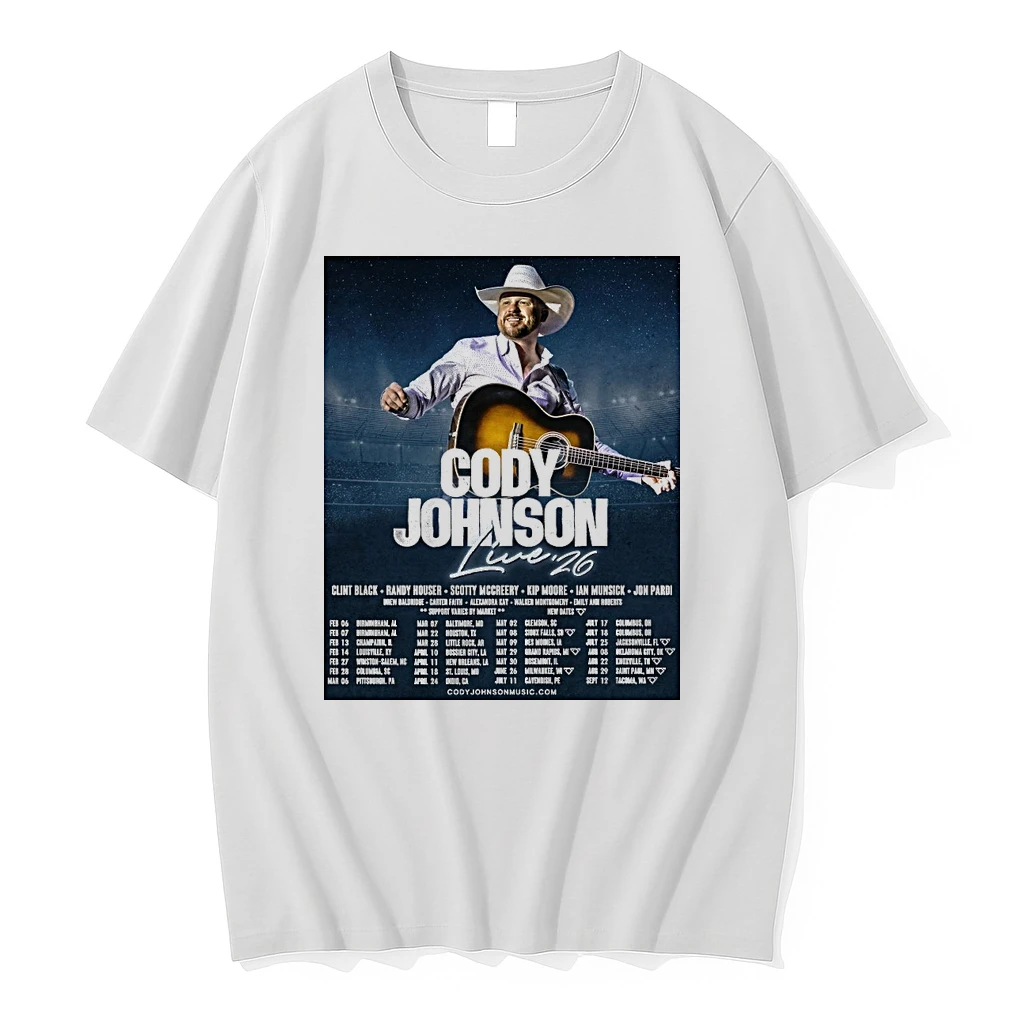 Cody Johnson Live 26 Tour February 6 To September 12 Shirts