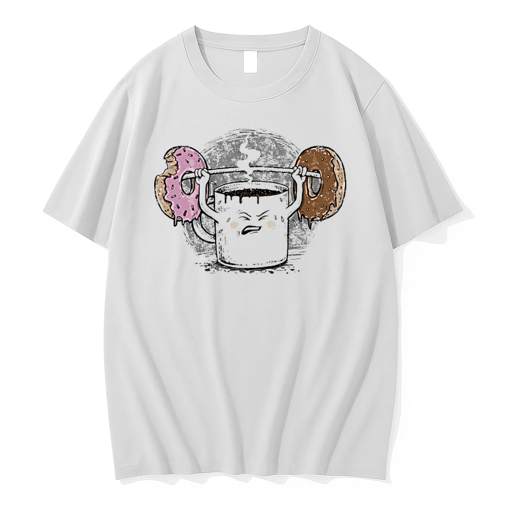 Coffee And Donuts Then Weight Lifting Meme Shirts