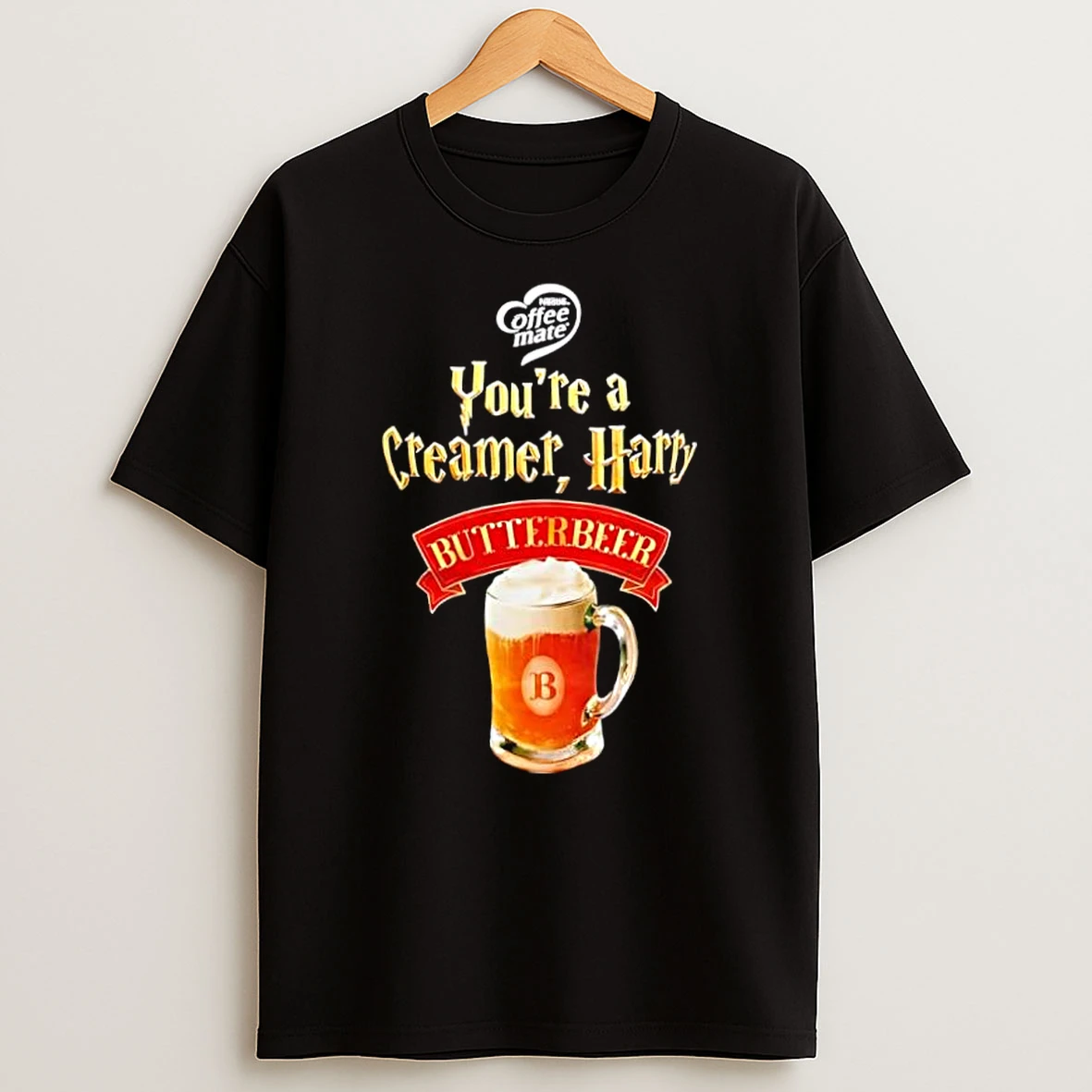 Coffeemate X Harry Potter Butterbeer Coffee Creamer Shirts