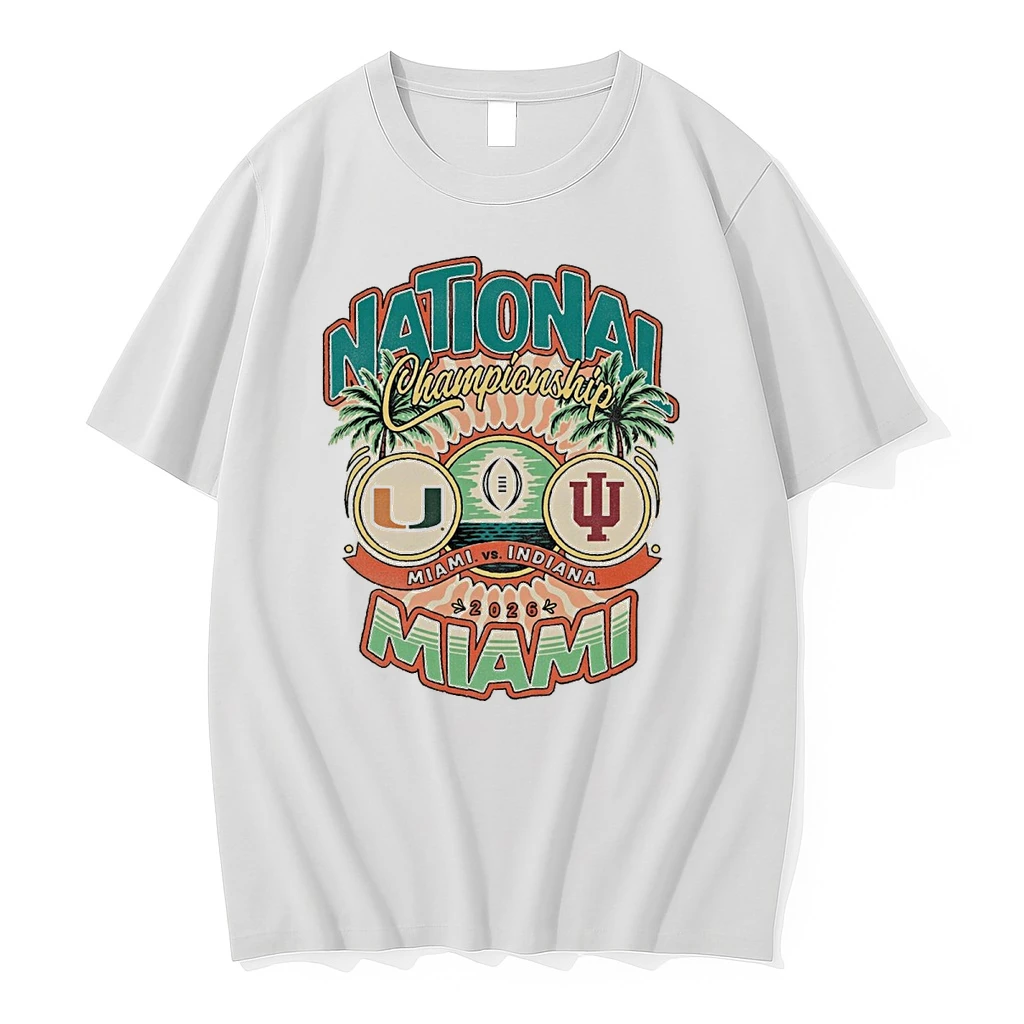 College Football Playoff 2026 National Championship Matchup Miami Vs Indiana Shirts