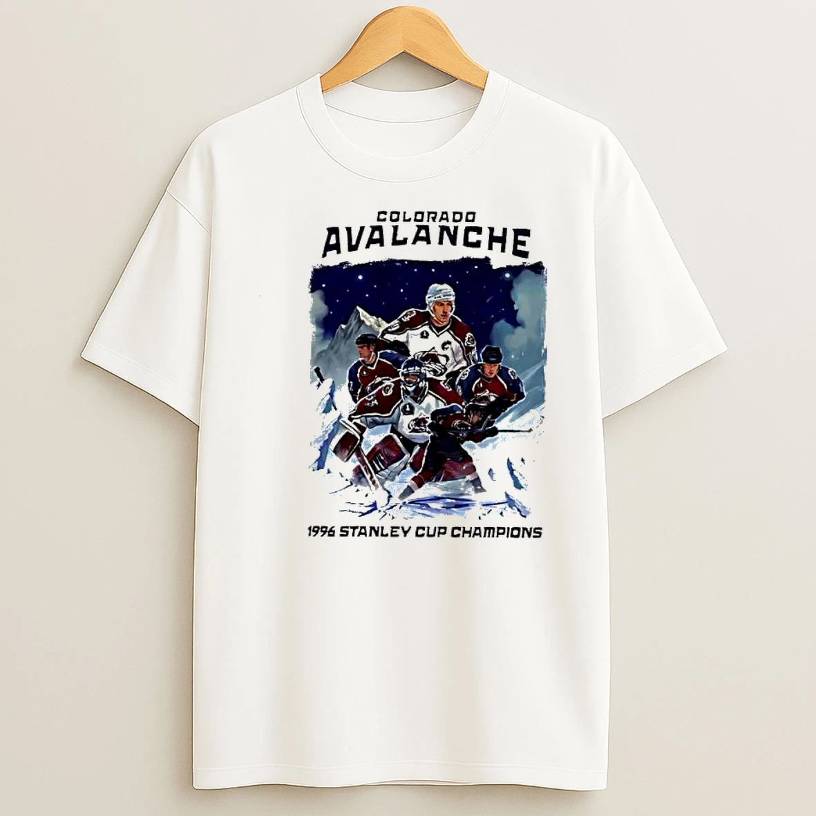 Colorado Avalanche 1995 1996 Stanley Cup Champions Shirts