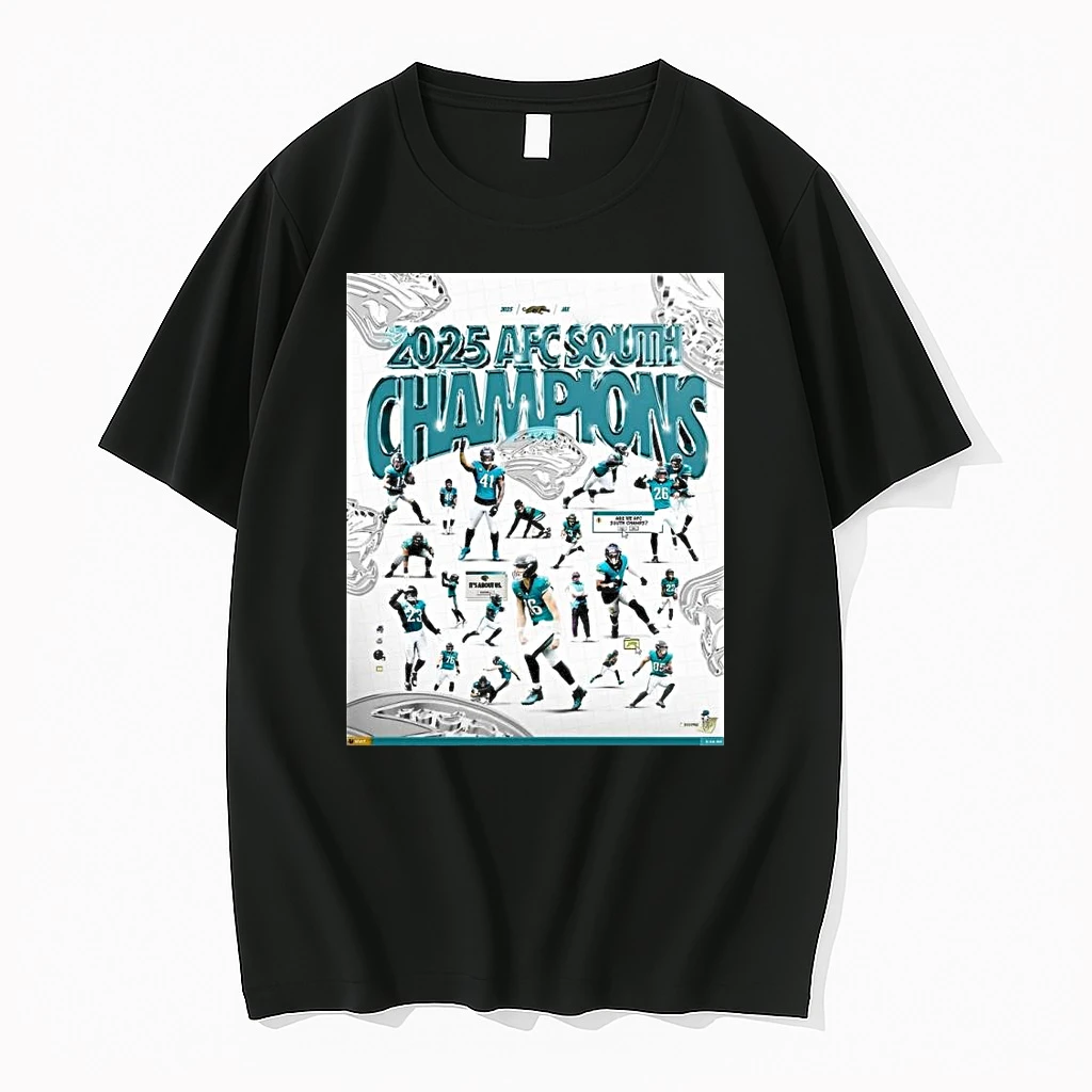 Congrats Jacksonville Jaguars Nfl 2025 Afc South Champions Runs Through Shirts