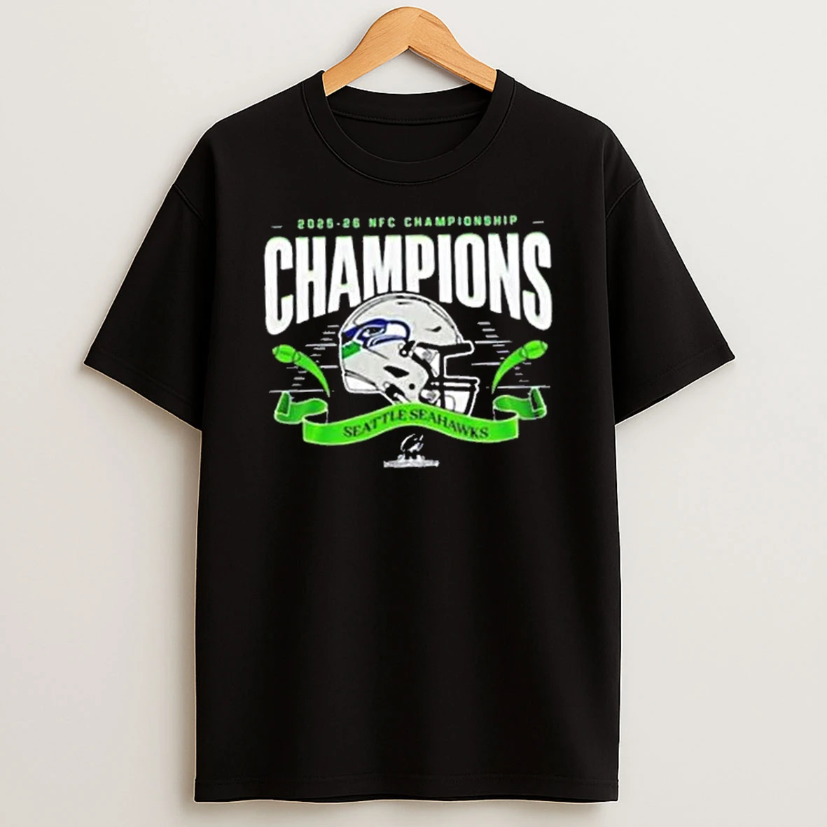 Congrats Seattle Seahawks Nfl 2025 National Football Conference Champions Helmet Shirts