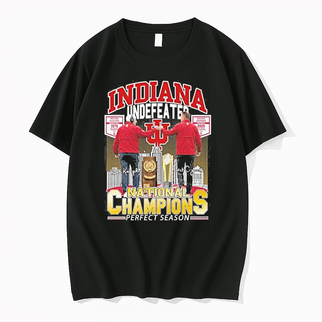 Curt Cignetti And Bob Knight Indiana Undefeated National Champions Shirts