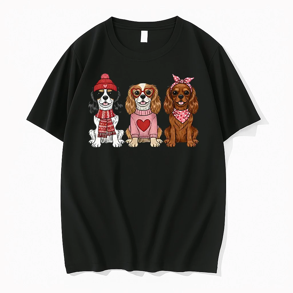 Cute Cavalier King Charles Spaniel Valentine Dog Shirts