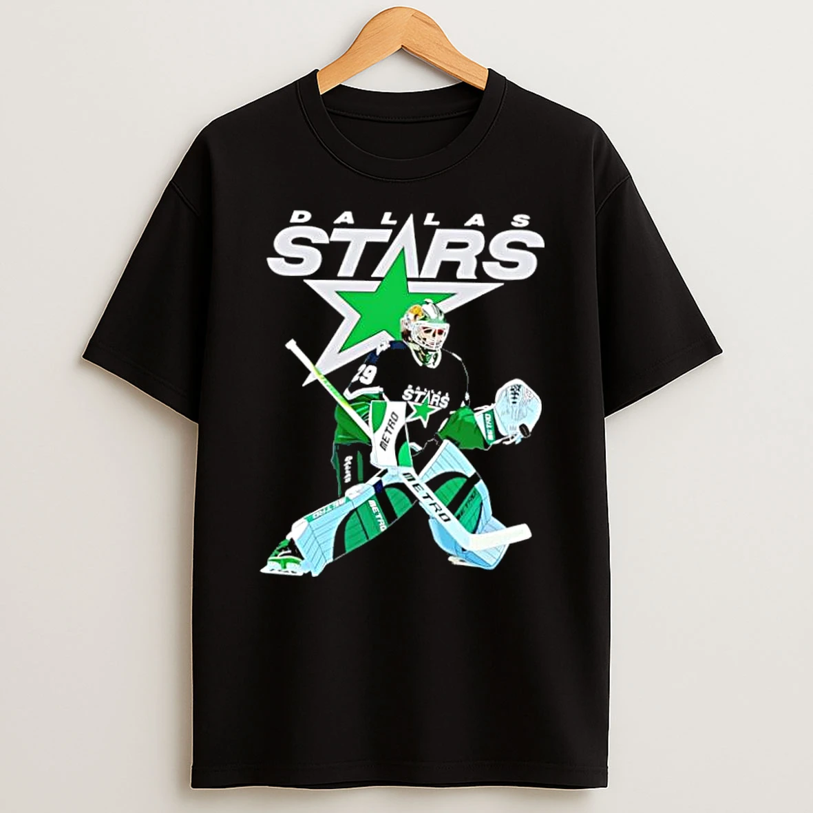 Dallas Stars Jake Oettinger Metro Hockey Player Shirts