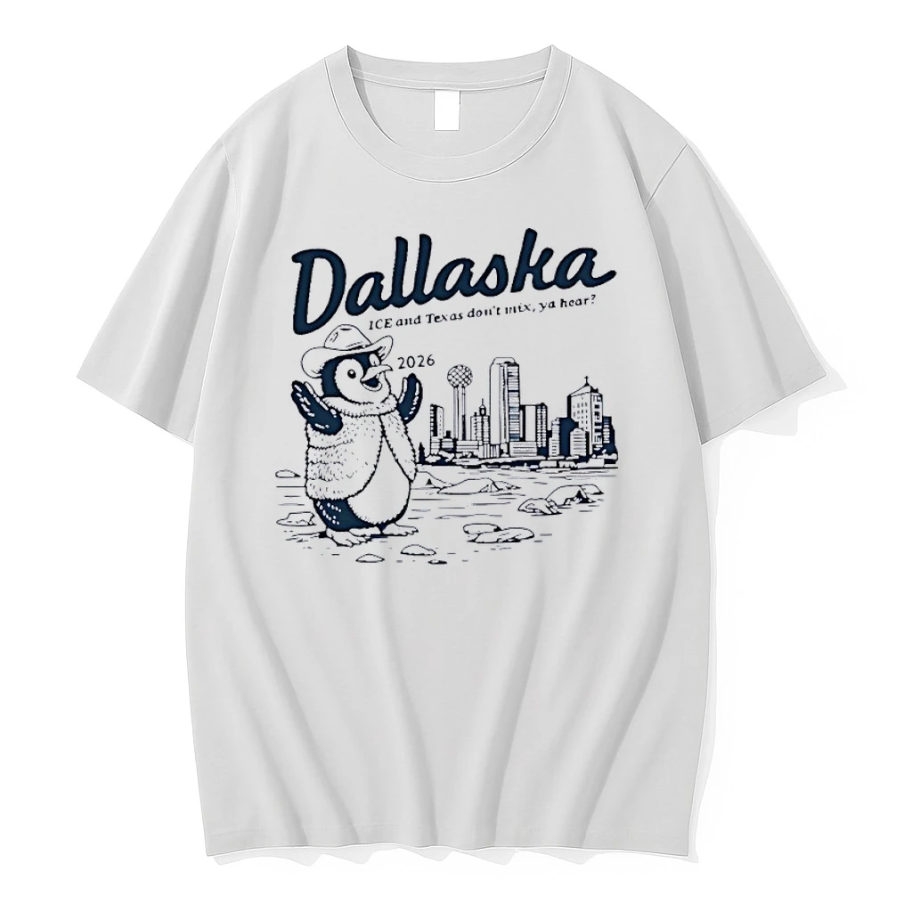 Dallaska Ice And Texas Dont Mix Ya Hear City Skyline Shirts