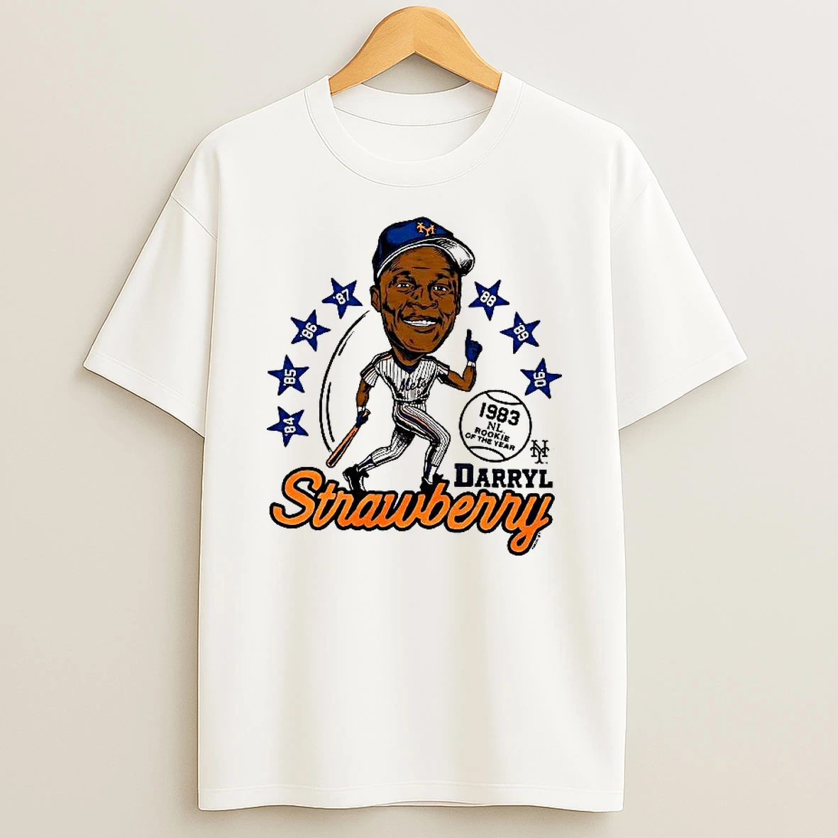 Darryl Strawberry New York Mets Baseball Caricatures Woman Shirts
