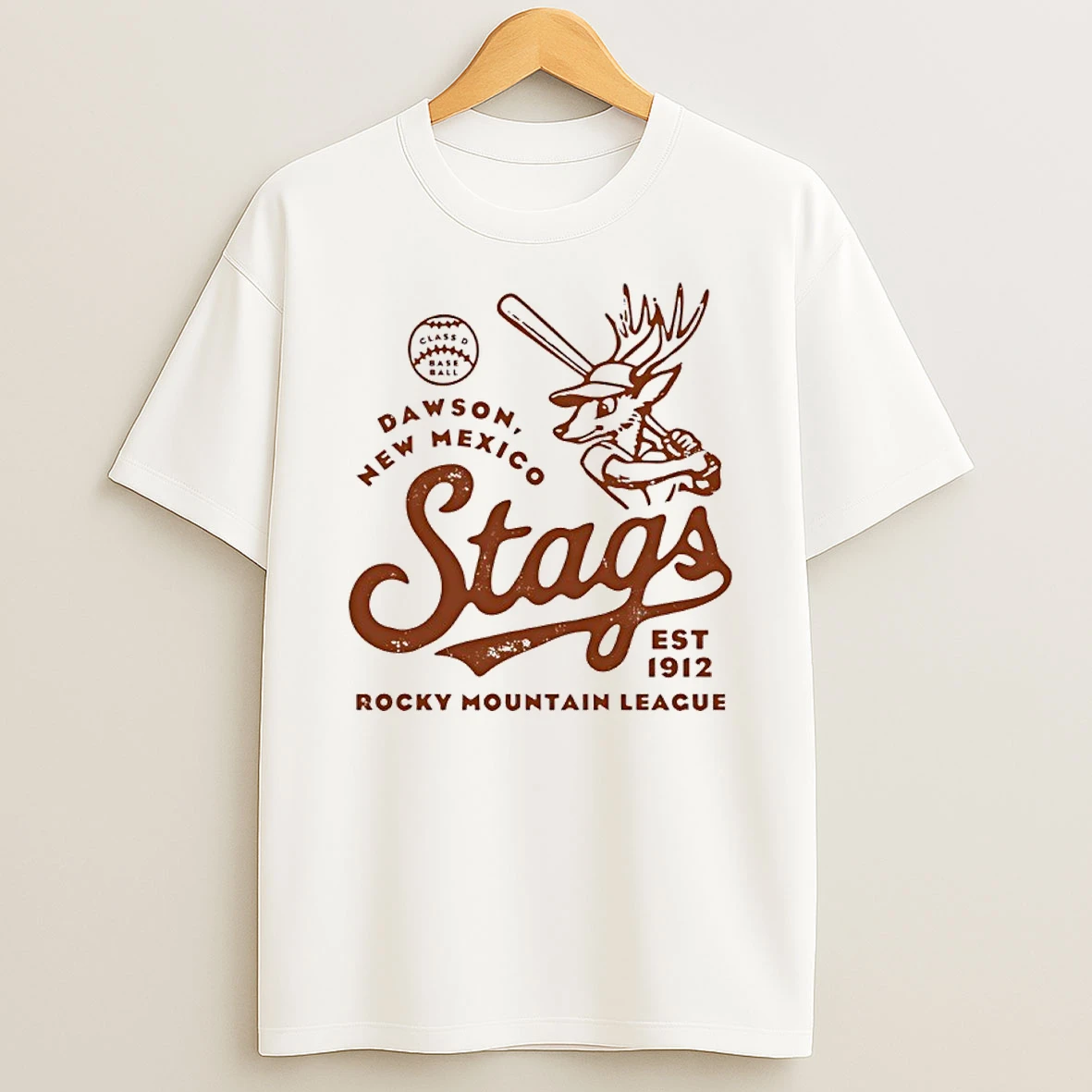 Dawson Stags New Mexico Vintage Defunct Baseball Teams Shirts