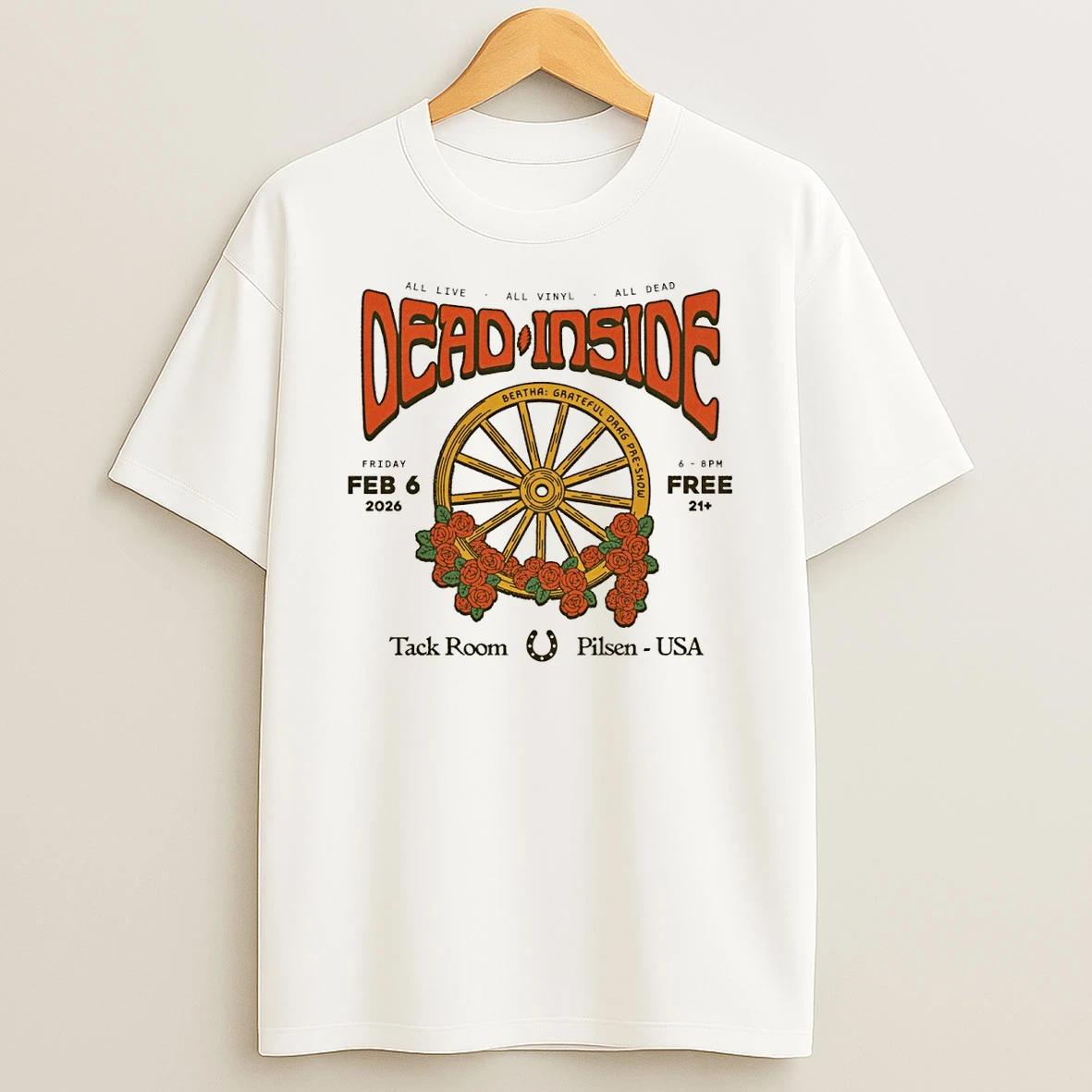 Dead Inside February 6 2026 Tack Room Pilsen Usa All Live All Vinyl All Dead Shirts
