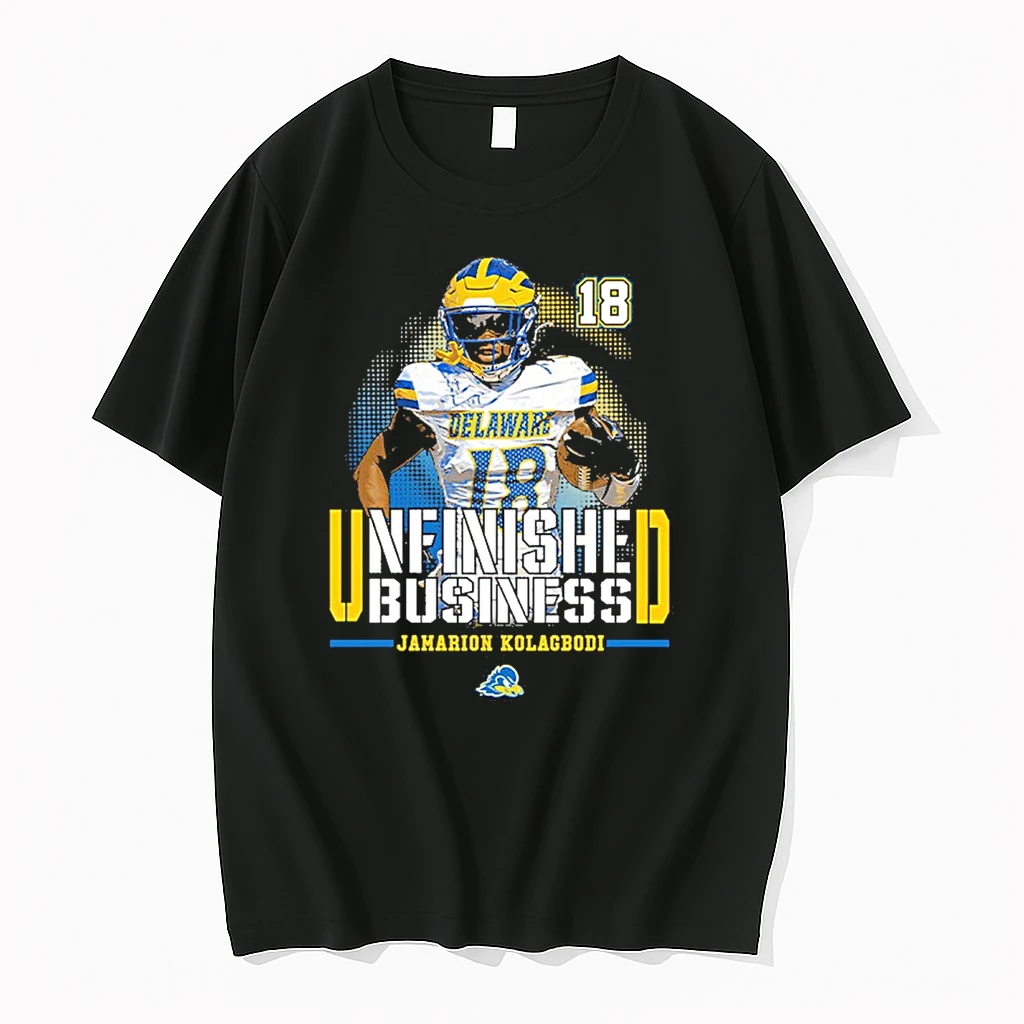 Delaware Fightin Blue Hens Ncaa Football Jamarion Kolagbodi Unfinished Business Shirts