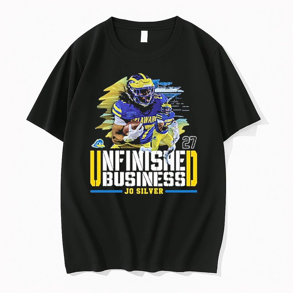 Delaware Fightin Blue Hens Ncaa Football Jo Silver Unfinished Business Shirts